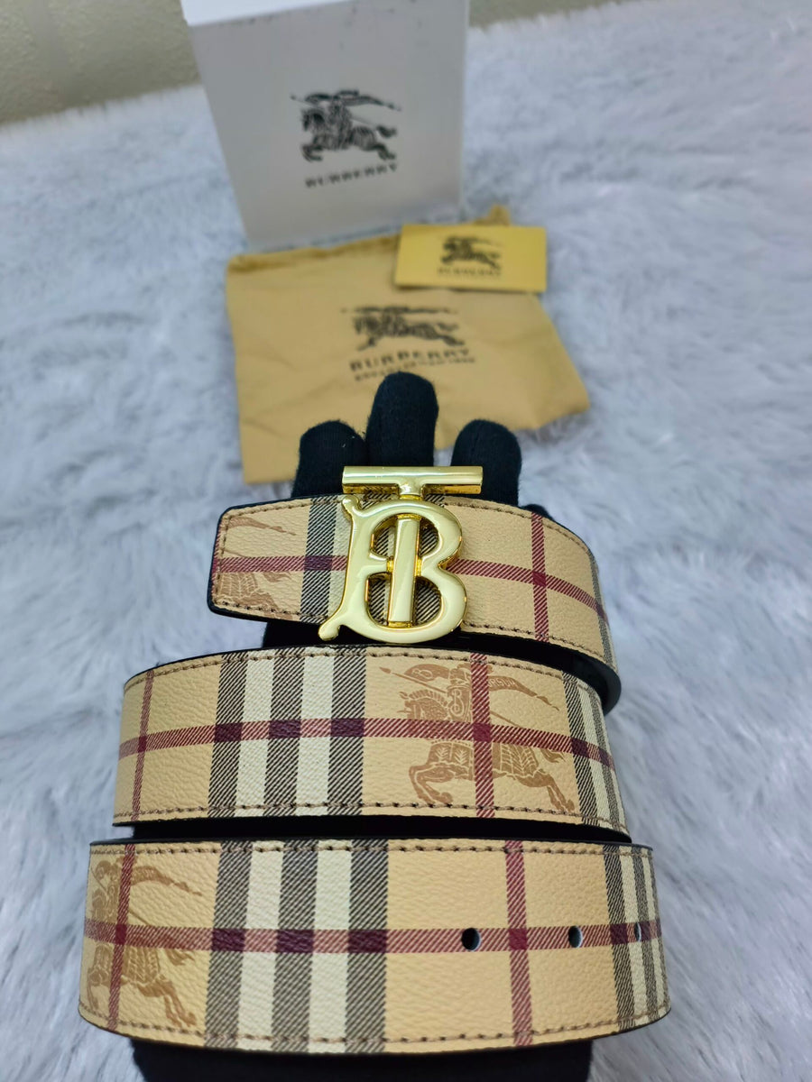 Burberry Black Gold Belt – LUXZILLA