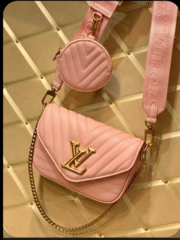 Louis Vuitton New Wave Multi-Pochette M56466-pink  Pink louis vuitton bag,  Bags designer fashion, Fancy bags