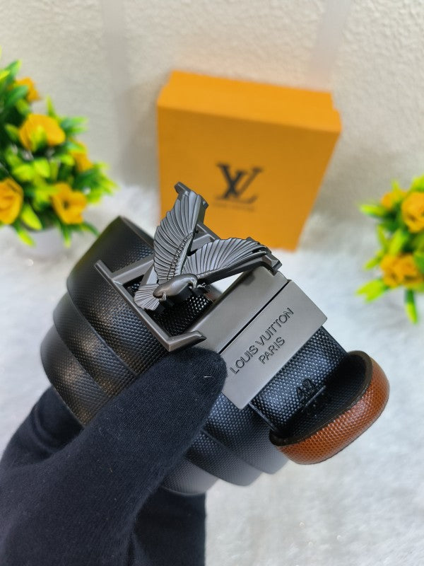 Louis Vuitton Black Reversible Belt – LUXZILLA