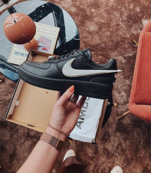 Nike Airforce 1 Black Swoosh – LUXZILLA