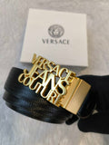 Versace Couture Gold Black Belt