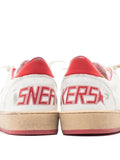 Golden Goose Ball Star Low White Red