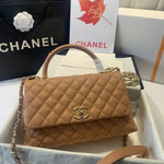 Chanel Coco Top Handle Bag With Dust Cover