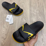 Fendi X Adidas Premium Black Yellow Flip Flop