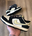 Nike Dunk Low LX Black Suede Team Gold