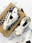 Dolce Gabbana Custom 2 Zero Panelled Low Top Sneakers White Black