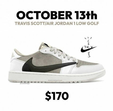 Air Jordan 1 Low Golf x Travis Scott Olive