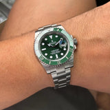 Rolex Oyster Perpetual Submarine Silver Green