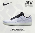 Nike Dunk Low Clot x Fragment White