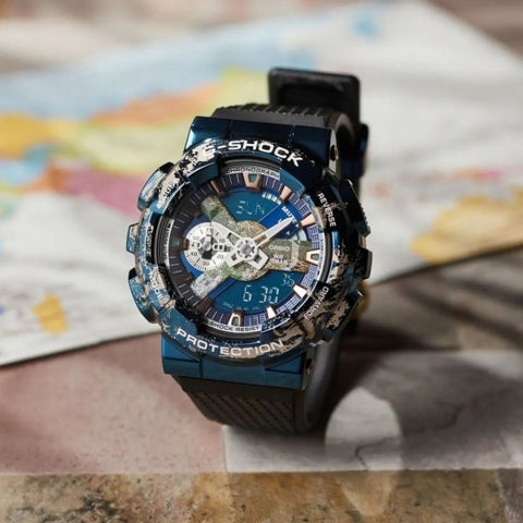 Casio G Shock GM 2100 Black Blue