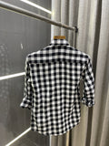 Zara Checks Black White Printed Shirt