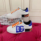 Dolce Gabbana Portofino Leather Logo Low Top Sneakers