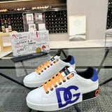 Dolce Gabbana Portofino Leather Logo Low Top Sneakers