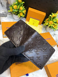 Louis Vuitton Dark Brown Embossed Print