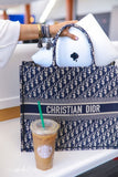 Christian Dior Book Tote Bag Blue