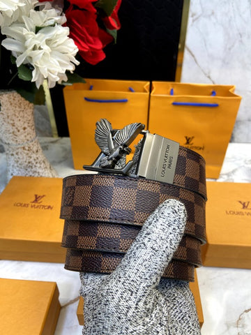 Louis Vuitton Reversible Black Brown Monogram Checks