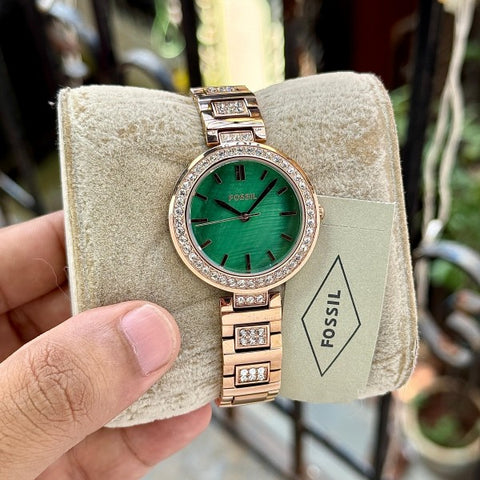 Fossil Karli Diamond Green Dial