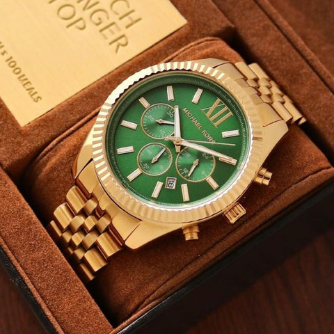 Michael Kors Lexington Gold Green