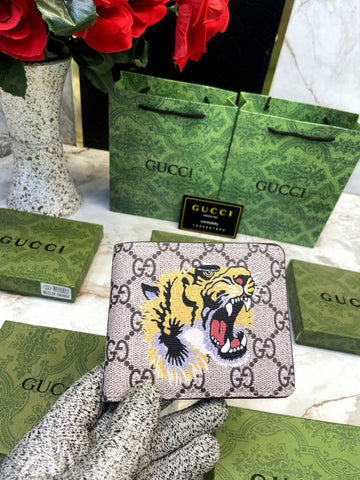 Gucci Tiger Print Brown