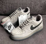 Nikee Airforce 1 Low Reigning Champ Grey Suede