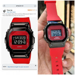 G Shock Gms5600 Red Black