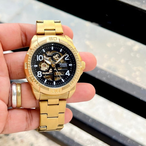 Fossil Bronson Me3218 Automatic Gold
