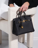 Hermes Birkin Leather Bag Black