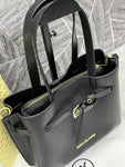 Michael Kors Emilia All Black Handbag Medium
