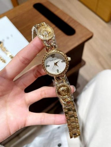 Versace Stud Icon Gold White