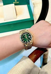 Rolex Oyster Perpetual Day Date Gold Green