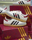 Adidass Samba Og Cloud White Core Black Active Maroon