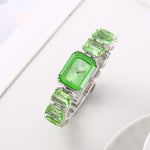 Swarovski Octagon Silver Green