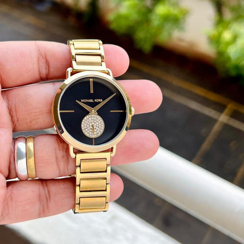 Michael Kors Portia Japan Gold Black