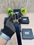 Mont Blanc Gold Black Reversible MB45