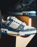 LV Louis Vuitton Trainer Monogram Denim - Light Blue