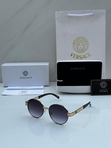 Versace Round Gold Black