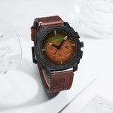 Fossi l Minecraft Chronograph Brown Black