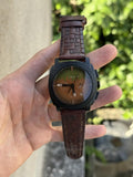 Fossi l Minecraft Chronograph Brown Black