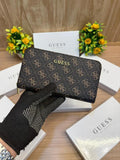 Guess Long Wallet Dark Brown