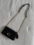 Coach CB Tabby Chain Clutch Black