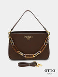 Fendi Shoulder Medium Tote Bag Brown