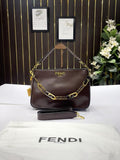 Fendi Shoulder Medium Tote Bag Brown