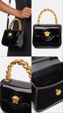 Versace Le Medusa Small Handbag Gold Black
