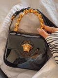 Versace Le Medusa Small Handbag Gold Black