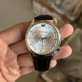 Emporio Armani Chronograph Silver Black
