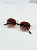 Rayban Round Gold Brown