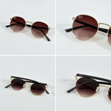 Rayban Round Gold Brown
