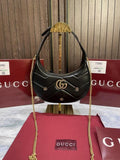 Gucci Mormont Leather Bag Black