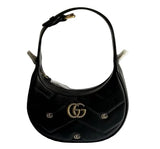 Gucci Mormont Leather Bag Black