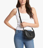 Michael Kors Dover Small Leather Crossbody Bag Black